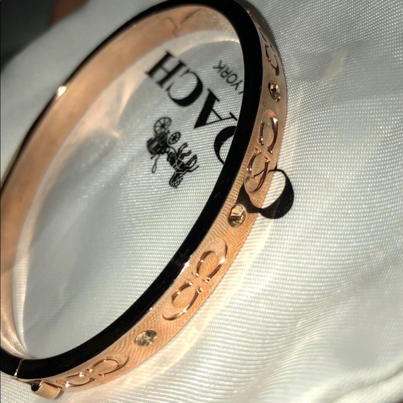 Rose Gold Sterling Silver, Coach Bracelet - Picture 1 of 4